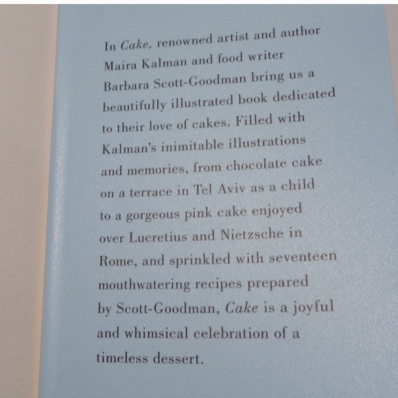 Cake maira kalman hard cover - Picture 3 of 4